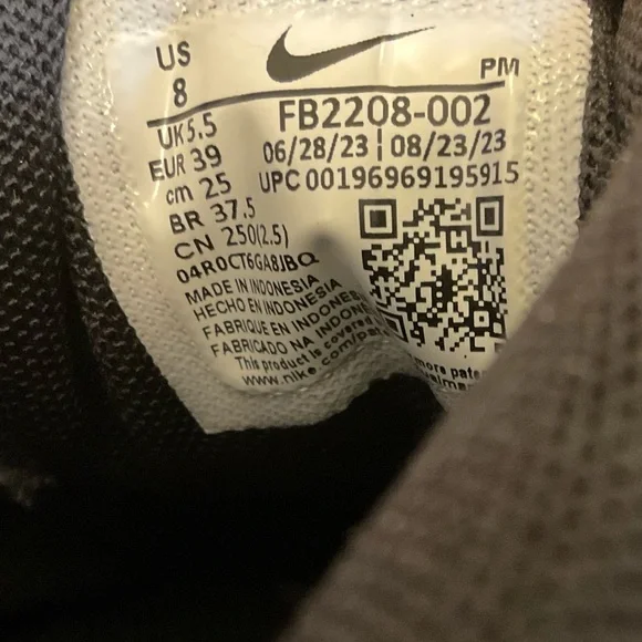 👟🖤 Nike Women Revolution 7 Black Running Shoes FB2208-002 2023 Size 8 - Picture 9 of 9